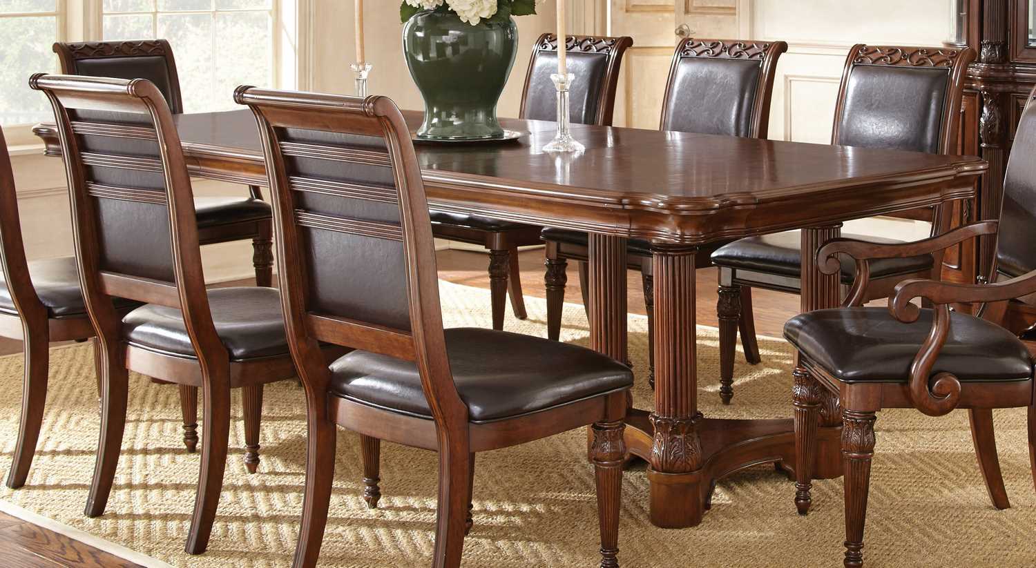 Cherry Wooden Dining Room Farm Tables